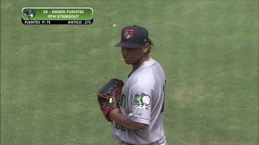Didier Fuentes' nine strikeouts