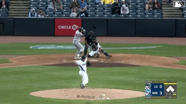 Nolan Schubart homers (2) on a fly ball to right field.