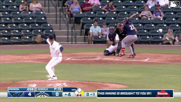 Franklin Primera singles on a ground ball to right fielder Angel Ramirez. Andrews Opata scores. Franklin Primera to 2nd. Fielding error by right fielder Angel Ramirez.