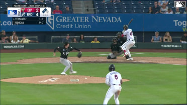 Jose Fernandez grounds out, third baseman Will Wagner to first baseman Romeo Sanabria. Demetrio Crisantes scores.