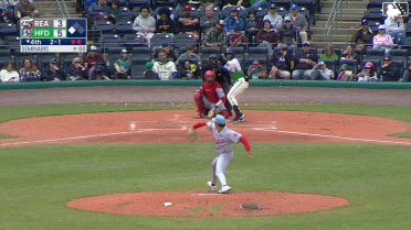 GJ Hill reaches on a throwing error by shortstop Bryan Rincon. Cole Messina scores.