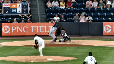 Ji Hwan Bae singles on a line drive to left fielder Kenedy Corona. Ben Rortvedt scores.