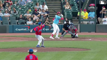 Michael Toglia homers (1) on a fly ball to right field.