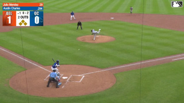 Austin Charles hit by pitch. Ramon Ramirez scores. Chris Brito to 3rd. Jose Cerice to 2nd.