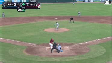 Heriberto Caraballo strikes out swinging, catcher Jeremy Almonte. Christian Martin out at 2nd.