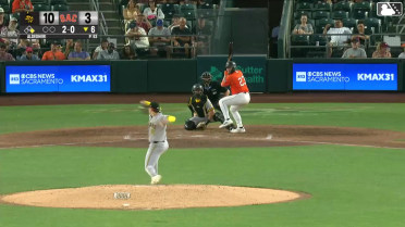 Jake Holton homers (6) on a fly ball to center field. Turner Hill scores.