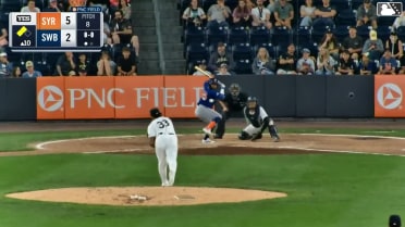 Yonny Hernández singles on a ground ball to third baseman Jonathan Ornelas. Christian Arroyo scores. Eric Wagaman to 2nd.