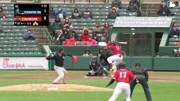 Andrés Chaparro doubles (1) on a fly ball to center fielder Spencer Jones. Christian Franklin scores. Harry Ford scores. Abimelec Ortiz to 3rd.