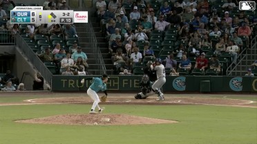 Nick Madrigal singles on a soft ground ball to right fielder Dru Baker. Homer Bush Jr. scores.