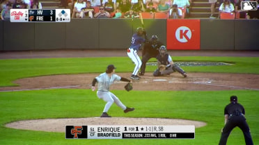 Rory Fox In play, run(s) to Enrique Bradfield Jr.