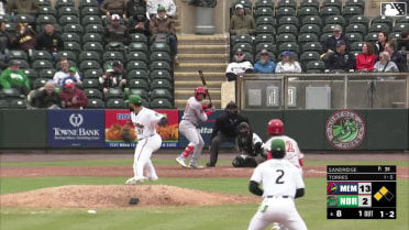 Bryan Torres singles on a ground ball to left fielder Johnathan Rodríguez. Bligh Madris scores. Colton Ledbetter to 3rd.