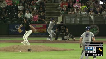 Oliver Dunn homers (12) on a fly ball to right center field. Will Simpson scores. Brock Jones scores.