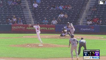 Axel Sanchez singles on a ground ball to center fielder Drew Avans. Willie MacIver scores. Victor Labrada to 2nd.