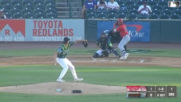 Kendrey Maduro hits a ground-rule double (12) on a line drive to left-center field. Hayden Alvarez scores.