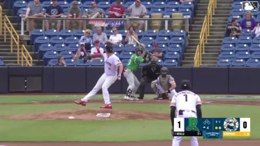 Mason Neville homers (10) on a fly ball to right field.