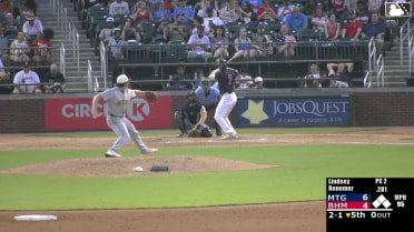 Caleb Bonemer homers (3) on a fly ball to left field.