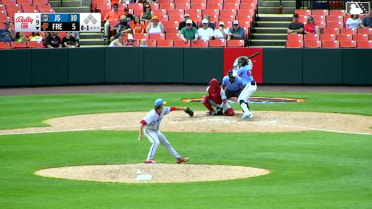 Alfredo Velásquez homers (1) on a fly ball to left center field.