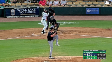 Junior Garcia homers (4) on a fly ball to right field. Cooper McMurray scores.