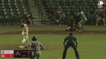 Alex Lodise singles on a ground ball to center fielder Kien Vu. Eric Hartman scores. Alex Lodise to 2nd.