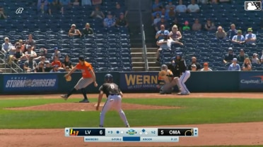 Elih Marrero doubles (5) on a sharp line drive to center fielder Cade Marlowe. Drew Waters scores.