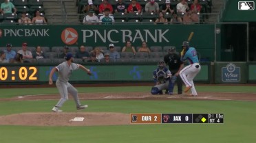 Deyvison De Los Santos homers (11) on a fly ball to right field. Kemp Alderman scores.