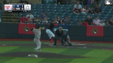 Dixon Williams homers (7) on a fly ball to right center field.