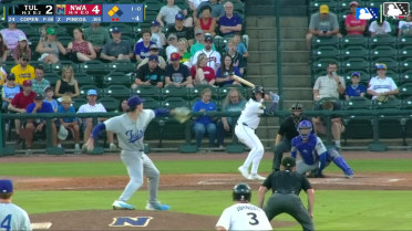 Jack Pineda singles on a line drive to center fielder Mike Sirota. Alberto Rodriguez scores. Justin Johnson scores.