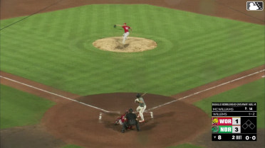 Creed Willems homers (14) on a fly ball to right field.