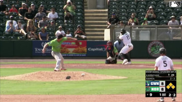 Bryan Ramos flies out to left fielder Patrick Clohisy. Ryan Noda scores.
