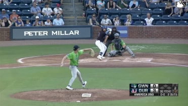 Oliver Dunn homers (13) on a line drive to center field.