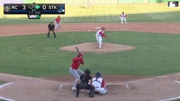 Kendrey Maduro hits a ground-rule double (9) on a fly ball to left-center field. Kevyn Castillo scores.