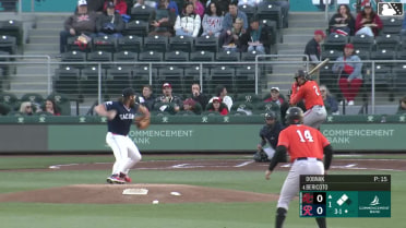 Victor Bericoto singles on a line drive to left fielder Ryan Bliss. Jesus Rodriguez scores. Bryce Eldridge to 3rd.