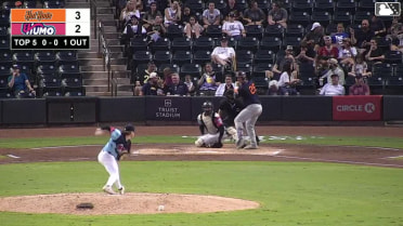 Ryan Cermak homers (3) on a fly ball to left center field. Tony Santa Maria scores. Ryan McCoy scores.