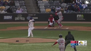 Allan Castro homers (1) on a fly ball to left center field. Mickey Gasper scores. Mikey Romero scores.