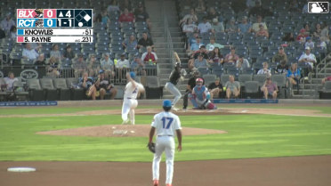 Braylon Payne doubles (1) on a sharp line drive to right fielder Eddie Micheletti Jr. Jesús Made scores. Braylon Payne to 3rd.