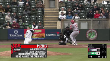 Blaze Jordan homers (6) on a fly ball to left field.