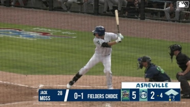 Jack Moss homers (2) on a fly ball to center field.