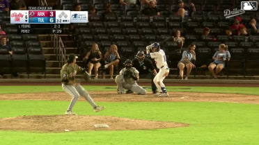 Taylor Young homers (3) on a fly ball to right center field.