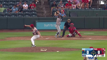 Garrett Spain homers (16) on a fly ball to right field.