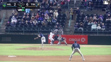 Jorge Ruiz singles on a ground ball to right fielder Trent Youngblood. Anthony Scull scores. Randy De Jesus to 2nd.