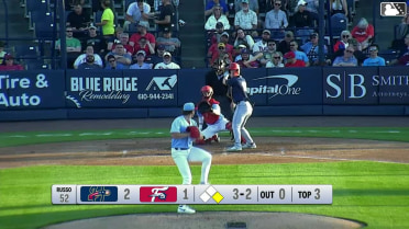 Sam Petersen strikes out swinging and Leandro Pineda caught stealing 2nd, catcher Kehden Hettiger to second baseman Aroon Escobar to catcher Kehden Hettiger.