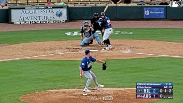 Luis Guanipa homers (9) on a line drive to left field. Cooper McMurray scores.