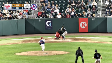 Alex Mooney homers (2) on a fly ball to right center field. Nick Mitchell scores. Joe Lampe scores.