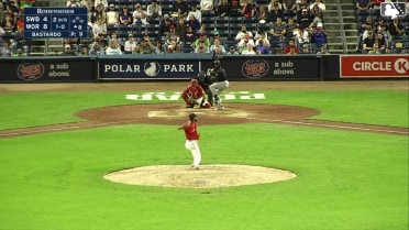 Marco Luciano homers (12) on a line drive to right center field.