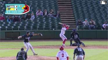 John Spikerman walks. Raider Tello scores. Trent Farquhar to 3rd. Wild pitch by pitcher Hansel Rincon.