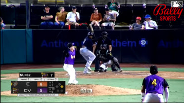 Starlin Aguilar homers (6) on a fly ball to right field. Dustin Crenshaw scores.
