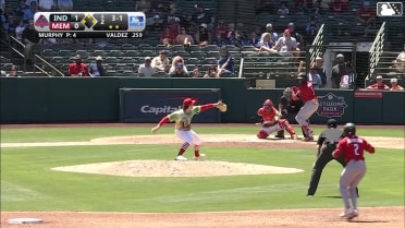 Esmerlyn Valdez walks. Nick Cimillo scores. Termarr Johnson to 3rd. Wyatt Hendrie to 2nd.