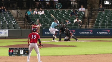 Zach Cole homers (5) on a fly ball to left center field. Lucas Spence scores.