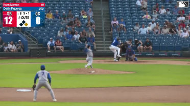 Derlin Figueroa homers (12) on a fly ball to right field. Ramon Ramirez scores.