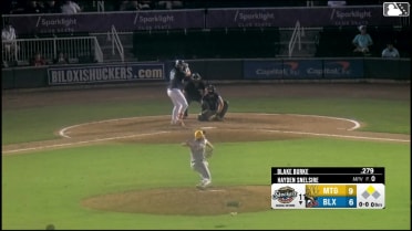 Blake Burke homers (29) on a fly ball to left field. Jesús Made scores.